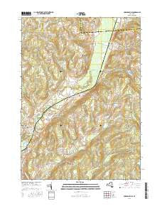 Hubbardsville New York Current topographic map, 1:24000 scale, 7.5 X 7.5 Minute, Year 2016