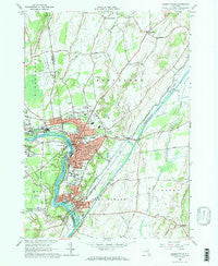 Hudson Falls New York Historical topographic map, 1:24000 scale, 7.5 X 7.5 Minute, Year 1966