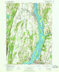 Hudson North New York Historical topographic map, 1:24000 scale, 7.5 X 7.5 Minute, Year 1953