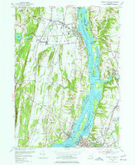 Hudson North New York Historical topographic map, 1:24000 scale, 7.5 X 7.5 Minute, Year 1953