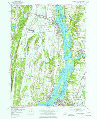 Hudson North New York Historical topographic map, 1:24000 scale, 7.5 X 7.5 Minute, Year 1953