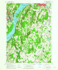 Hudson South New York Historical topographic map, 1:24000 scale, 7.5 X 7.5 Minute, Year 1963
