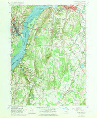 Hudson South New York Historical topographic map, 1:24000 scale, 7.5 X 7.5 Minute, Year 1963