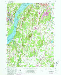 Hudson South New York Historical topographic map, 1:24000 scale, 7.5 X 7.5 Minute, Year 1980