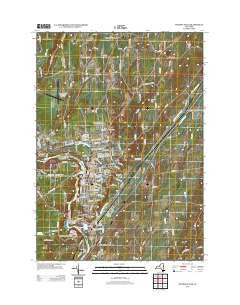 Hudson Falls New York Historical topographic map, 1:24000 scale, 7.5 X 7.5 Minute, Year 2013