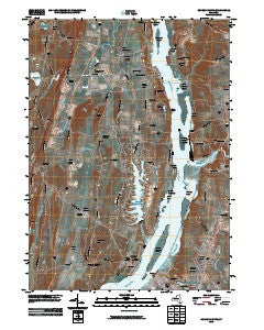 Hudson North New York Historical topographic map, 1:24000 scale, 7.5 X 7.5 Minute, Year 2010