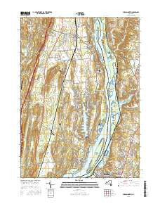 Hudson North New York Current topographic map, 1:24000 scale, 7.5 X 7.5 Minute, Year 2016