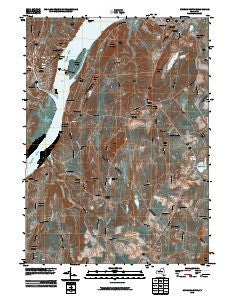 Hudson South New York Historical topographic map, 1:24000 scale, 7.5 X 7.5 Minute, Year 2010