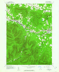 Hunter New York Historical topographic map, 1:24000 scale, 7.5 X 7.5 Minute, Year 1945