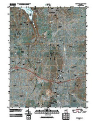 Huntington New York Historical topographic map, 1:24000 scale, 7.5 X 7.5 Minute, Year 2010