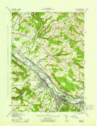 Ilion New York Historical topographic map, 1:31680 scale, 7.5 X 7.5 Minute, Year 1945