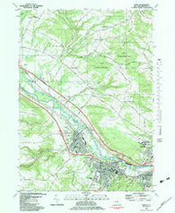 Ilion New York Historical topographic map, 1:24000 scale, 7.5 X 7.5 Minute, Year 1982