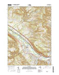 Ilion New York Current topographic map, 1:24000 scale, 7.5 X 7.5 Minute, Year 2016