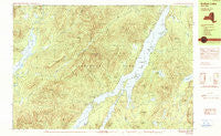 Indian Lake New York Historical topographic map, 1:25000 scale, 7.5 X 15 Minute, Year 1990
