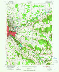 Ithaca East New York Historical topographic map, 1:24000 scale, 7.5 X 7.5 Minute, Year 1949