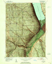 Ithaca West New York Historical topographic map, 1:24000 scale, 7.5 X 7.5 Minute, Year 1949