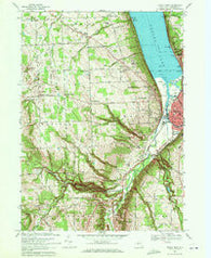 Ithaca West New York Historical topographic map, 1:24000 scale, 7.5 X 7.5 Minute, Year 1969