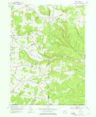 Ivory New York Historical topographic map, 1:24000 scale, 7.5 X 7.5 Minute, Year 1954