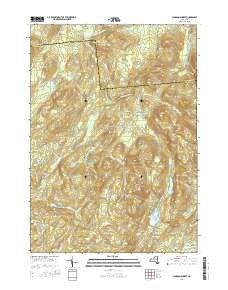 Jackson Summit New York Current topographic map, 1:24000 scale, 7.5 X 7.5 Minute, Year 2016