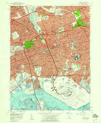 Jamaica New York Historical topographic map, 1:24000 scale, 7.5 X 7.5 Minute, Year 1957