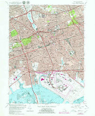 Jamaica New York Historical topographic map, 1:24000 scale, 7.5 X 7.5 Minute, Year 1979