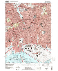 Jamaica New York Historical topographic map, 1:24000 scale, 7.5 X 7.5 Minute, Year 1994