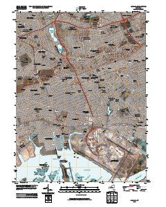 Jamaica New York Historical topographic map, 1:24000 scale, 7.5 X 7.5 Minute, Year 2010