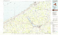 Jamestown New York Historical topographic map, 1:100000 scale, 30 X 60 Minute, Year 1986