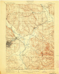 Jamestown New York Historical topographic map, 1:62500 scale, 15 X 15 Minute, Year 1905