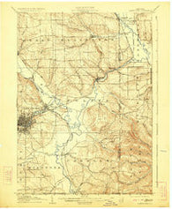 Jamestown New York Historical topographic map, 1:62500 scale, 15 X 15 Minute, Year 1905