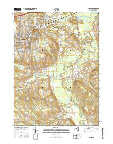 Jamestown New York Current topographic map, 1:24000 scale, 7.5 X 7.5 Minute, Year 2016