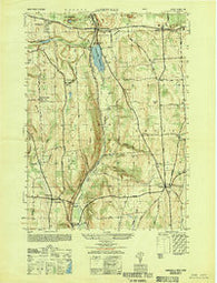Jamesville New York Historical topographic map, 1:25000 scale, 7.5 X 7.5 Minute, Year 1949