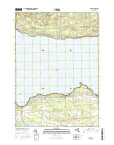 Jewell New York Current topographic map, 1:24000 scale, 7.5 X 7.5 Minute, Year 2016