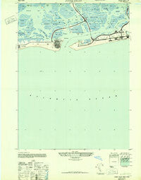 Jones Inlet New York Historical topographic map, 1:24000 scale, 7.5 X 7.5 Minute, Year 1947