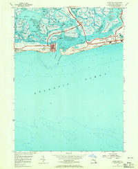 Jones Inlet New York Historical topographic map, 1:24000 scale, 7.5 X 7.5 Minute, Year 1954