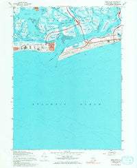 Jones Inlet New York Historical topographic map, 1:24000 scale, 7.5 X 7.5 Minute, Year 1967