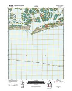 Jones Inlet New York Historical topographic map, 1:24000 scale, 7.5 X 7.5 Minute, Year 2012