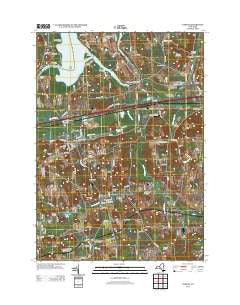 Jordan New York Historical topographic map, 1:24000 scale, 7.5 X 7.5 Minute, Year 2013