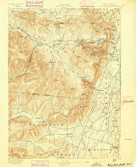 Kaaterskill New York Historical topographic map, 1:62500 scale, 15 X 15 Minute, Year 1894