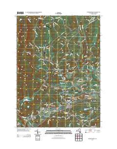 Kerhonkson New York Historical topographic map, 1:24000 scale, 7.5 X 7.5 Minute, Year 2013