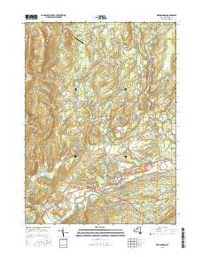 Kerhonkson New York Current topographic map, 1:24000 scale, 7.5 X 7.5 Minute, Year 2016
