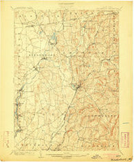 Kinderhook New York Historical topographic map, 1:62500 scale, 15 X 15 Minute, Year 1903