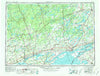 Kingston New York Historical topographic map, 1:250000 scale, 1 X 2 Degree, Year 1954