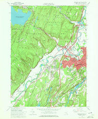 Kingston West New York Historical topographic map, 1:24000 scale, 7.5 X 7.5 Minute, Year 1964