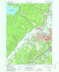 Kingston West New York Historical topographic map, 1:24000 scale, 7.5 X 7.5 Minute, Year 1980