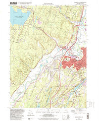 Kingston West New York Historical topographic map, 1:24000 scale, 7.5 X 7.5 Minute, Year 1997