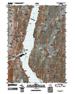 Kingston East New York Historical topographic map, 1:24000 scale, 7.5 X 7.5 Minute, Year 2010
