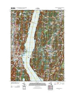 Kingston East New York Historical topographic map, 1:24000 scale, 7.5 X 7.5 Minute, Year 2013
