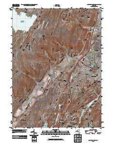 Kingston West New York Historical topographic map, 1:24000 scale, 7.5 X 7.5 Minute, Year 2010