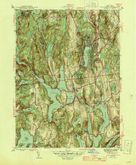 Lake Carmel New York Historical topographic map, 1:31680 scale, 7.5 X 7.5 Minute, Year 1944